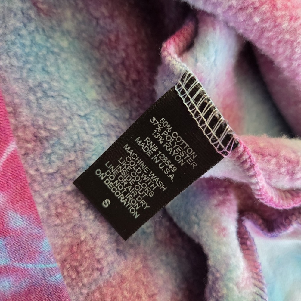 Aviator Nation Ninja Hoodie Sweatshirt Tie Dye Women's Small Oversized Purple - Picture 6 of 9